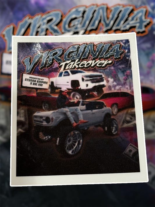 Virginia Takeover Windshield Stickers